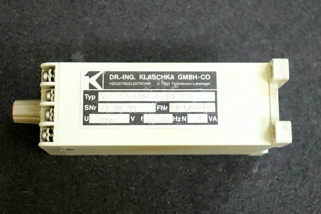 KLASCHKA Laufmelder ISS 1/a10ba-1.40-330 220VAC 45-62Hz 2VA - gebraucht