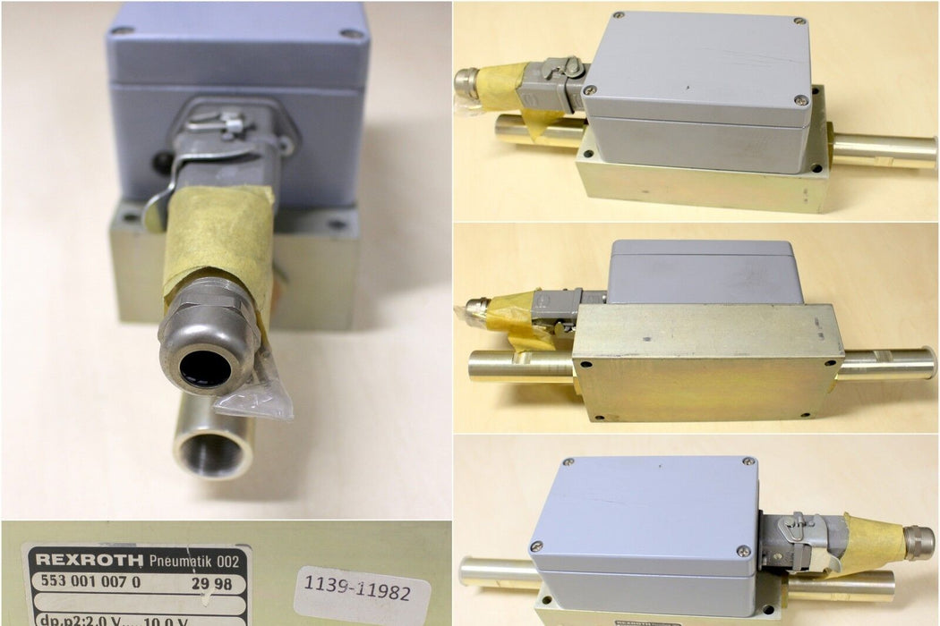 REXROTH Luftmengen-Messgerät 553 001 007 0 dp,p2:2,0 V - 10,0 V