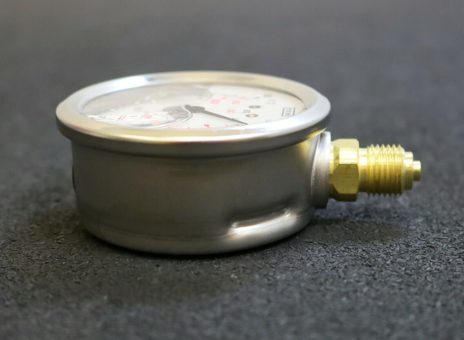 WIKA Manometer 213.53.063 600bar / 8700PSI G 1/4" B Ø 63mm Cl. 1.6 unbenutzt in
