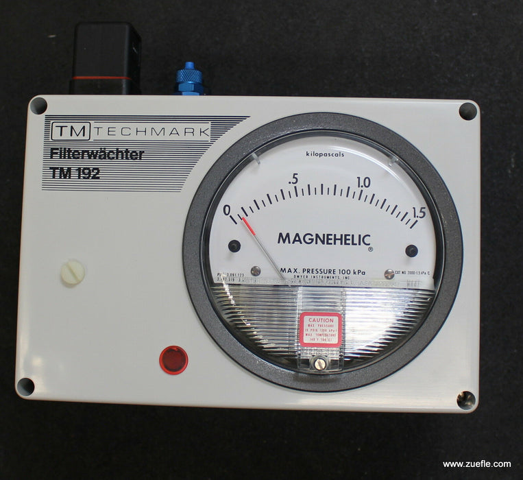 TECHMARK Filterwächter TM 192 - 15 350-1400Pa 250VAC 50Hz 10A IP54