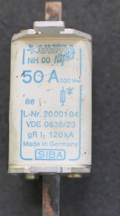 SIBA NH-Sicherungseinsatz mit Messerkontakten - 2000104.50 - 5A - 500V - Gr.00