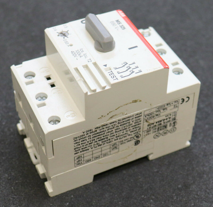 ABB Motorschutzschalter 0,4-0,63A 1SAM150001R0004 MS325-0,63 - gebraucht