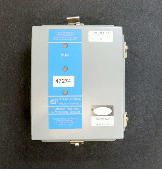 EFI Transient voltage suppresion system MA5 MBP480EFI-D3 480VAC 50/60Hz UL 1449