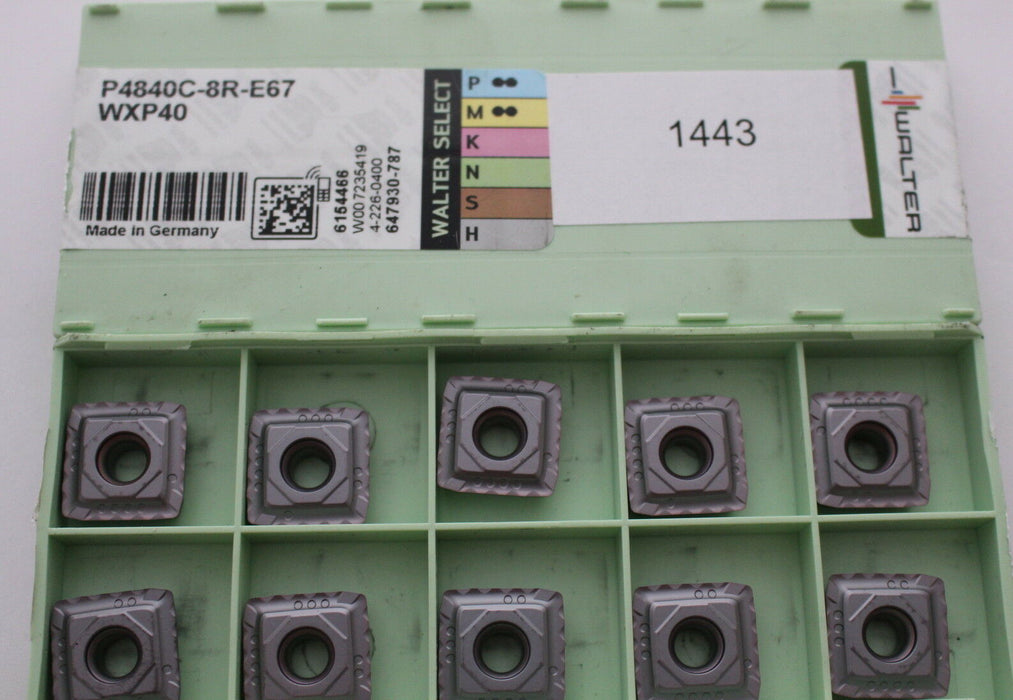 Wendeplatten WALTER P4840C-8R-E67 WXP40