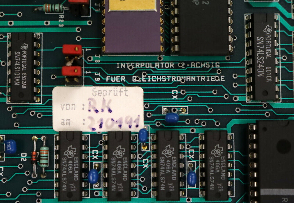 IMAC KLINGELNBERG KWS Einschubplatine für pas-2nc Interpolator 2-achsig