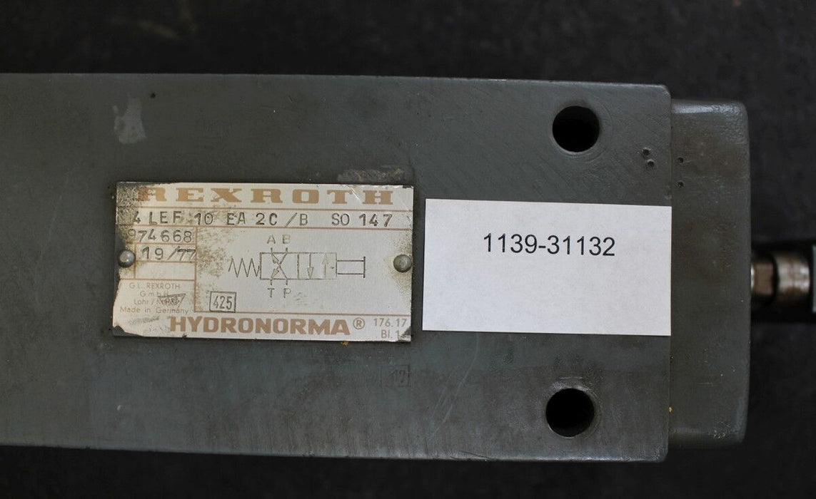 REXROTH HYDRONORMA 4/2-Wegeventil 4LEF 10EA2C/E SO147 - gebraucht
