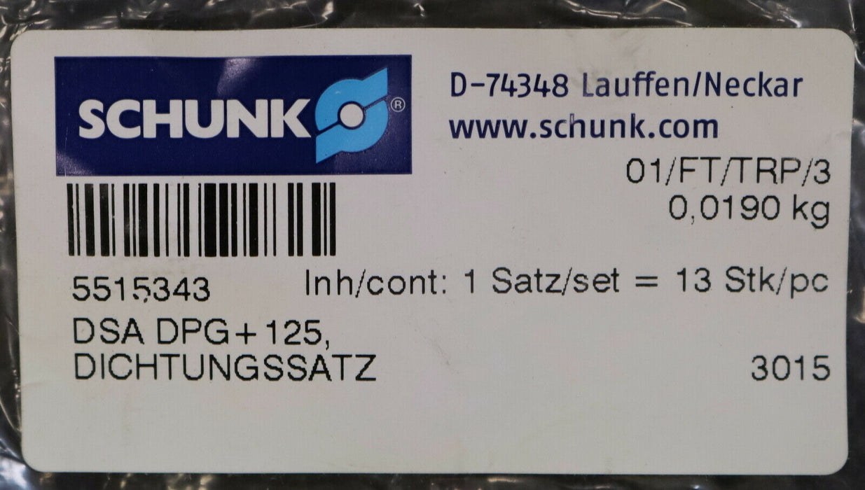 SCHUNK Dichtsatz DSA DPG+ 125 ID 5515343 unbenutzt in OVP