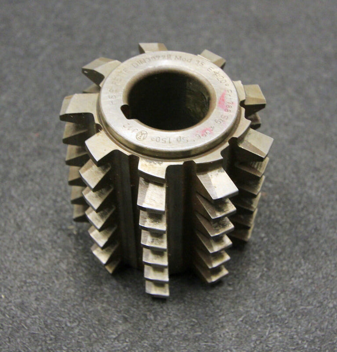 FETTE Vollstahlwälzfräser gear hob m= 3,5mm BP II nach DIN3972 20° Ø75x75xØ27mm