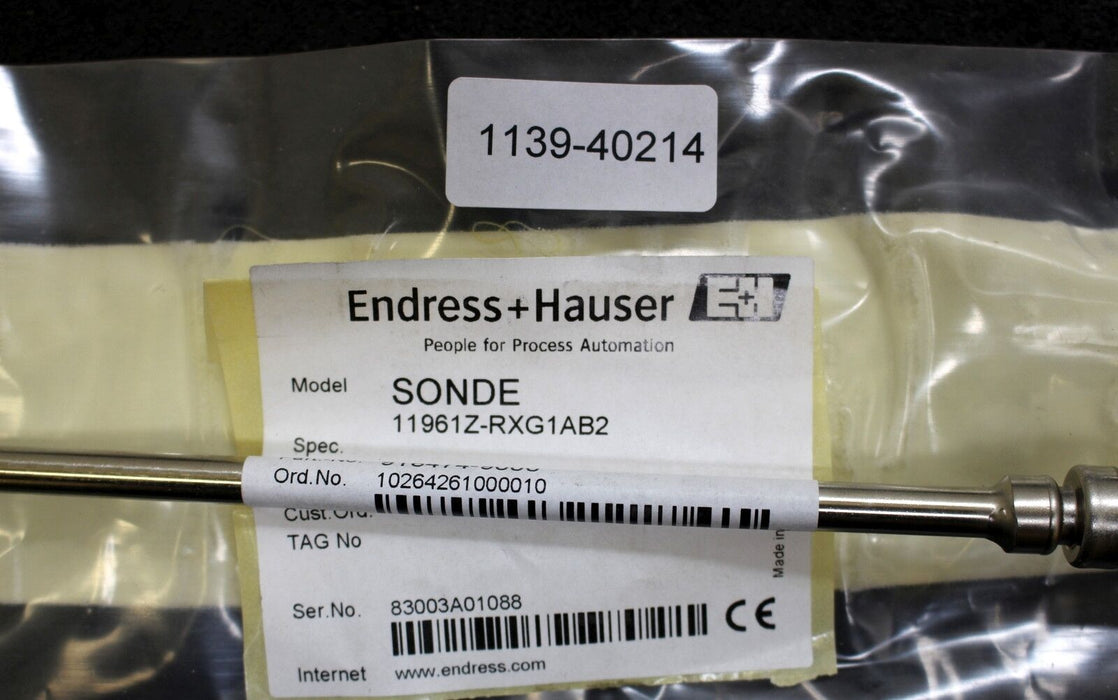 ENDRESS+HAUSER Einstabsonde 11961Z-RXG1AB2 für konduktive Grenzstanddetektion