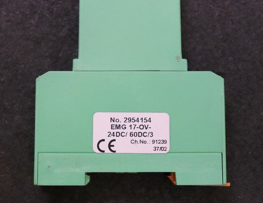 PHOENIX CONTACT Optokoppler EMG 17-0V-24DC/60DC/3 Artikel-Nr. 2954154 gebraucht