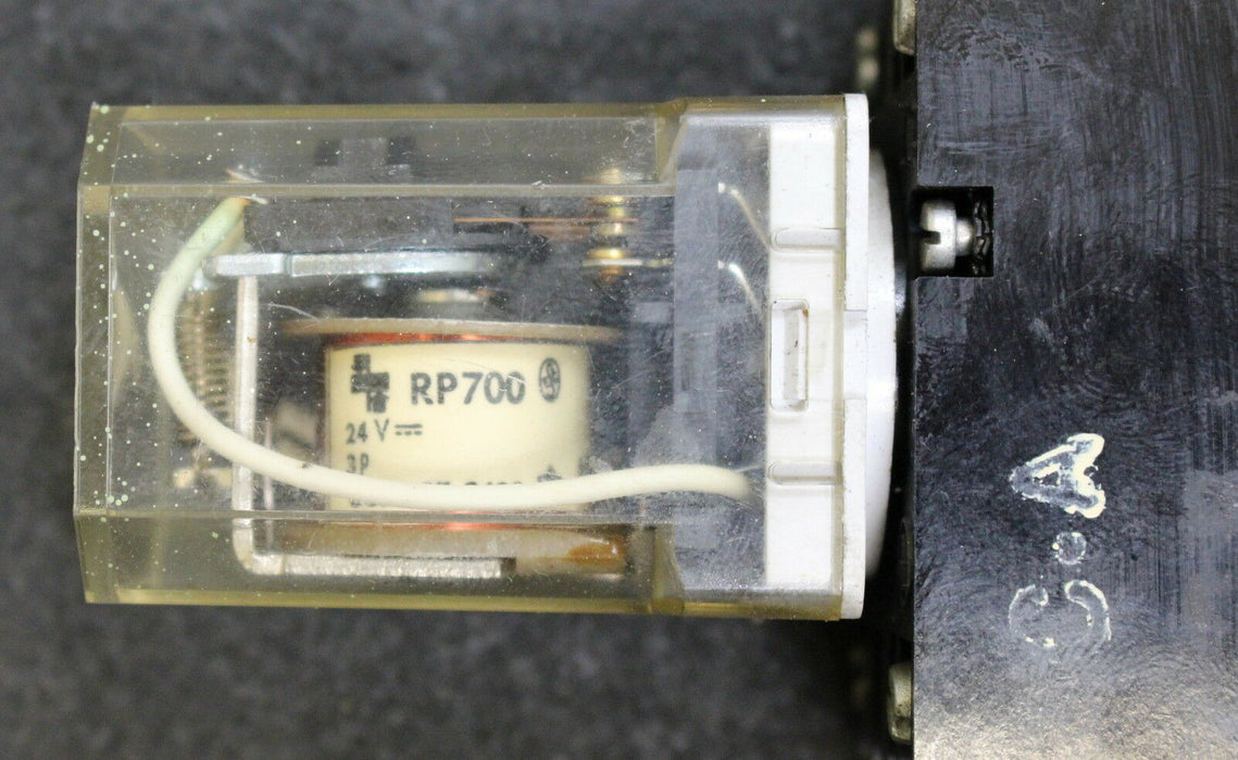 ZPA TRUTNOV Steck-Relais Plug Relay RP 700 PC 24VDC 3P 454003.01 +Trägerplatte