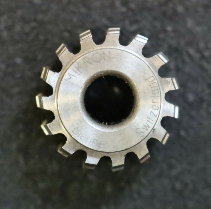 MIKRON Vollstahl-Wälzfräser No. 85752 m= 0,48 ho= 0,96 Abmessungen Ø24x15xØ8mm