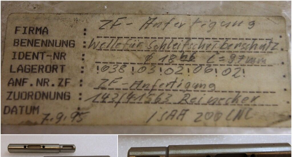 REINECKER Welle f. Schleifscheibenschutz - 18Dx97 ISAA 200CNC