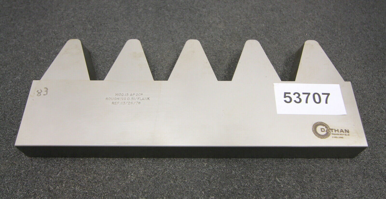 DATHAN Hobelkamm rack cutter m= 15 Angle 20° 235x23mm
