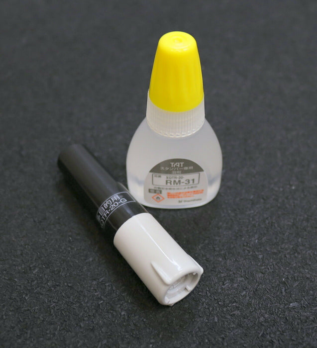 SHACHIHATA TAT Stempel mit Nachfüllbehälter XQTR-06-G "3" + XQTR-20-RM-31