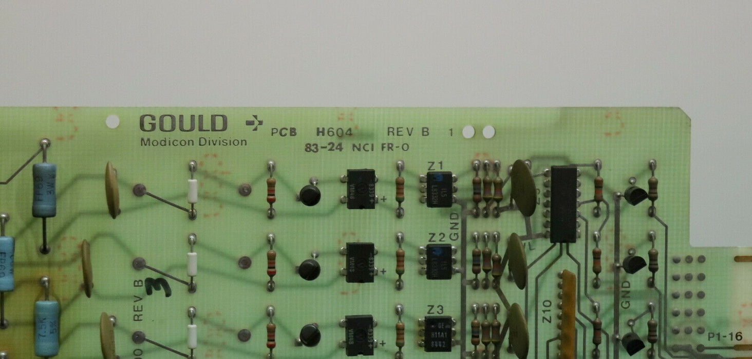 GOULD MODICON Input module B651 115VAC PCB H604 REV B 83-24 NCI FR-O