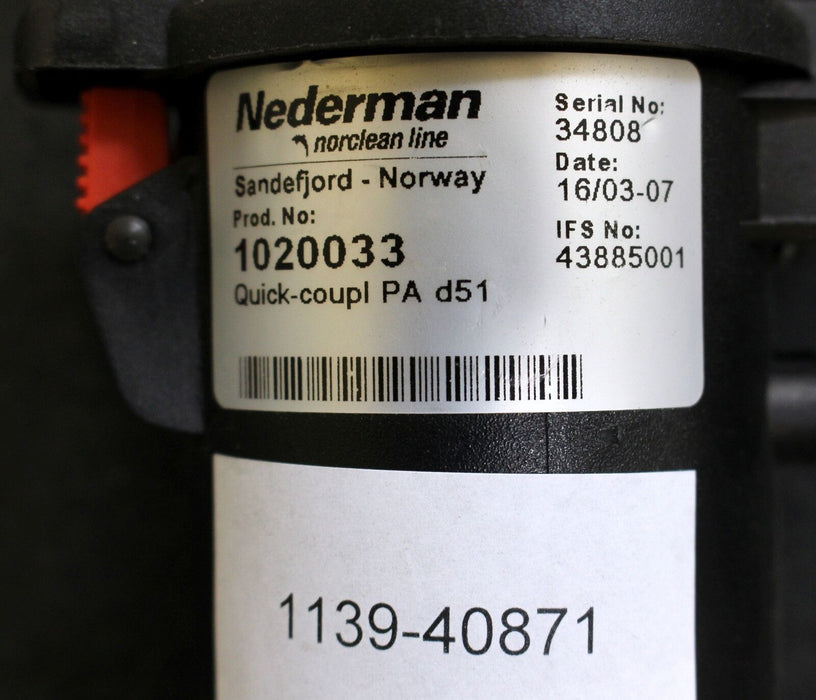 NEDERMAN NORCLEAN LINE Quick-coupl PA d51 Prod.No. 1020033