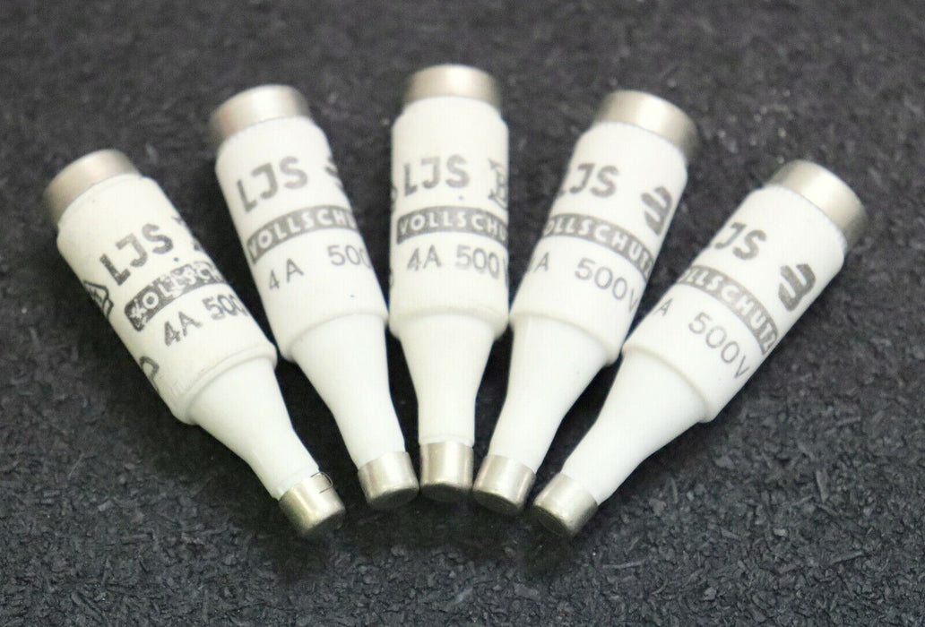 LINDNER 5x Sicherungseinsatz fuse-link träg 4A 500V - unbenutzt