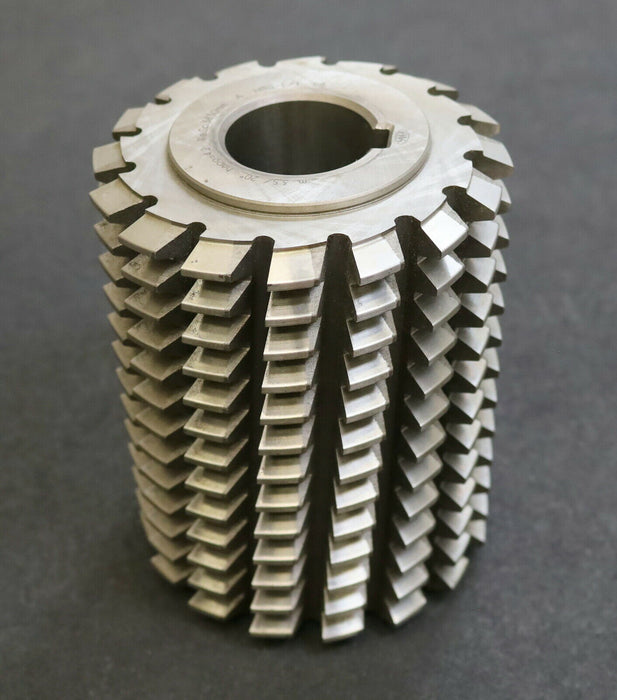 PWS Vollstahl-Wälzfräser m= 3,5mm Zahnhöhe hapo= 4,2mm - Ø115 x 150 x Ø40mm LKN