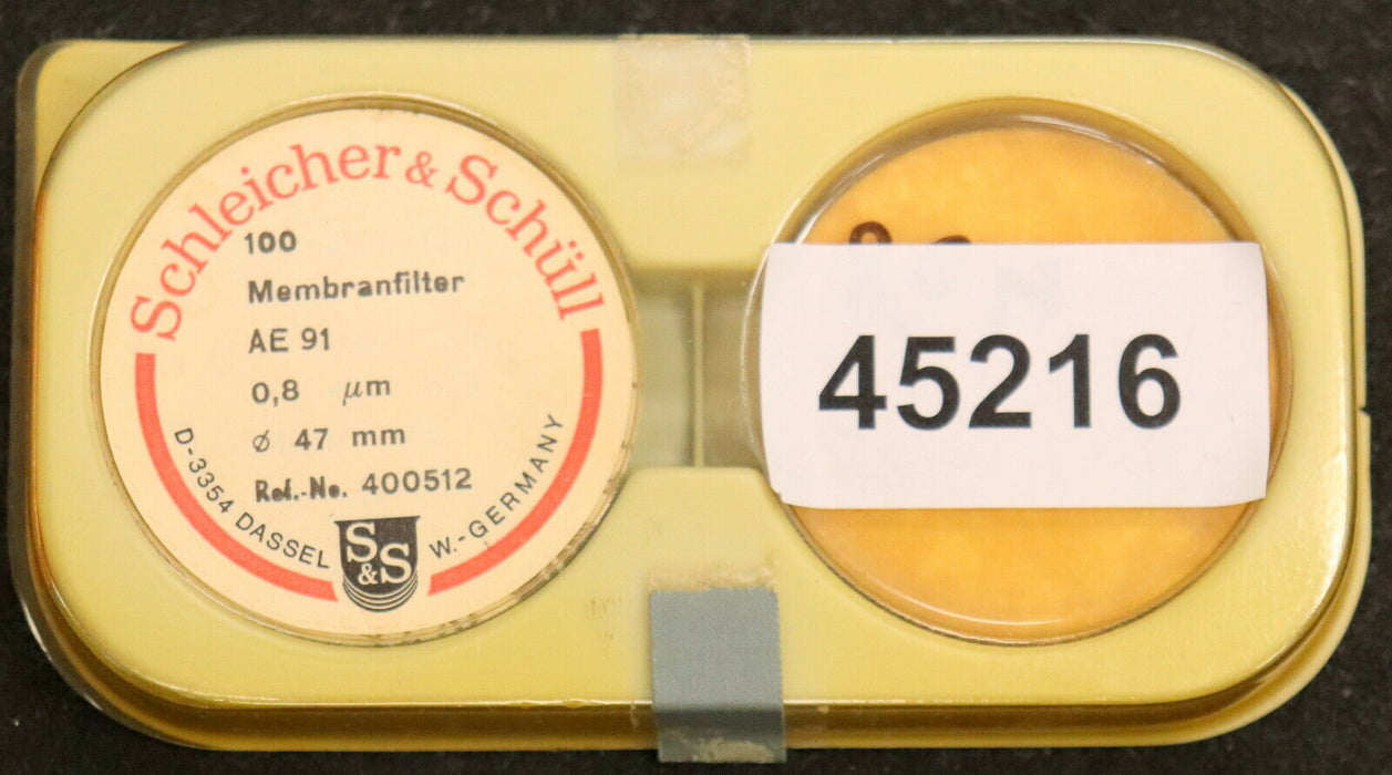 SCHLEICHER & SCHUELL 70 Stück Membranfilter AE91 0,8µm D: 47mm Ref.No. 400512