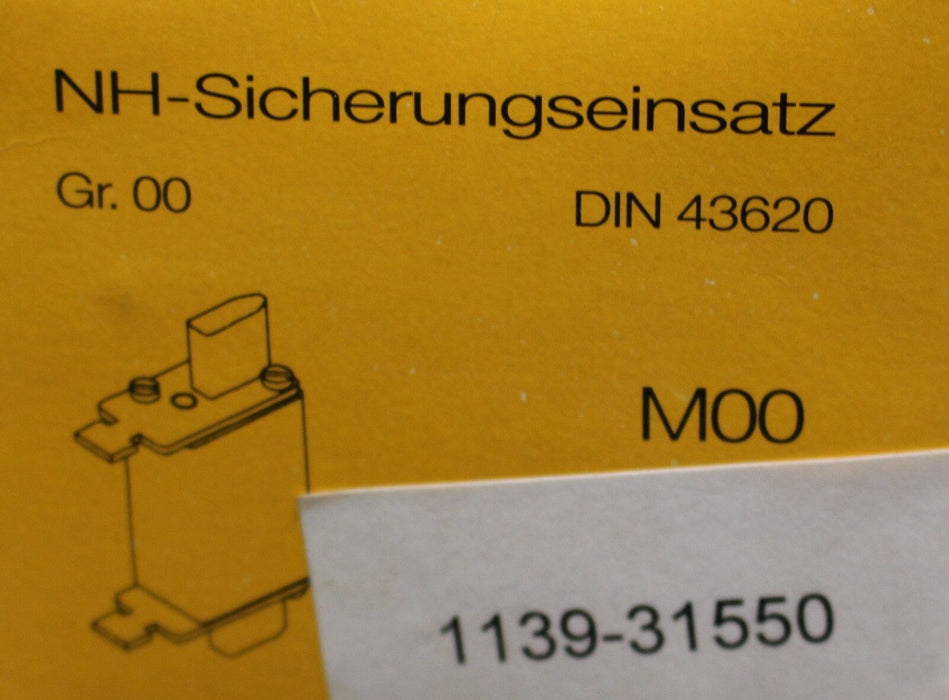 MÜLLER NH-Sicherungseinsatz M00üF1 - 63A - 500V- HLS - Gr.00 - Messerkontakte