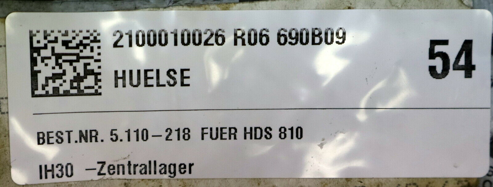 KÄRCHER 2 Stück Hülse 5.110-218.0 für HDS 810 - unbenutzt