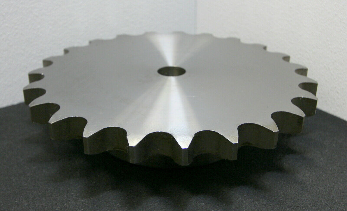 Produktbild von Simplex Kettenrad ISO 08B-1, 10 Zähne, Bohrung H7 14 Mm – Einseitige Nabe, Nut & Gewinde Für Stellschrauben