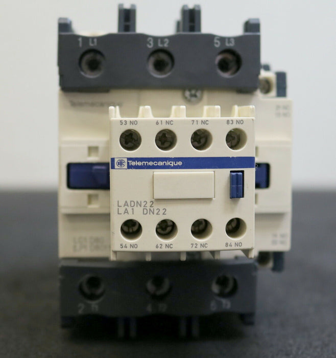 TELEMECANIQUE Leistungsschütz LC1 D80 Steuerspannung 24VDC + LADN22 LA1 DN22