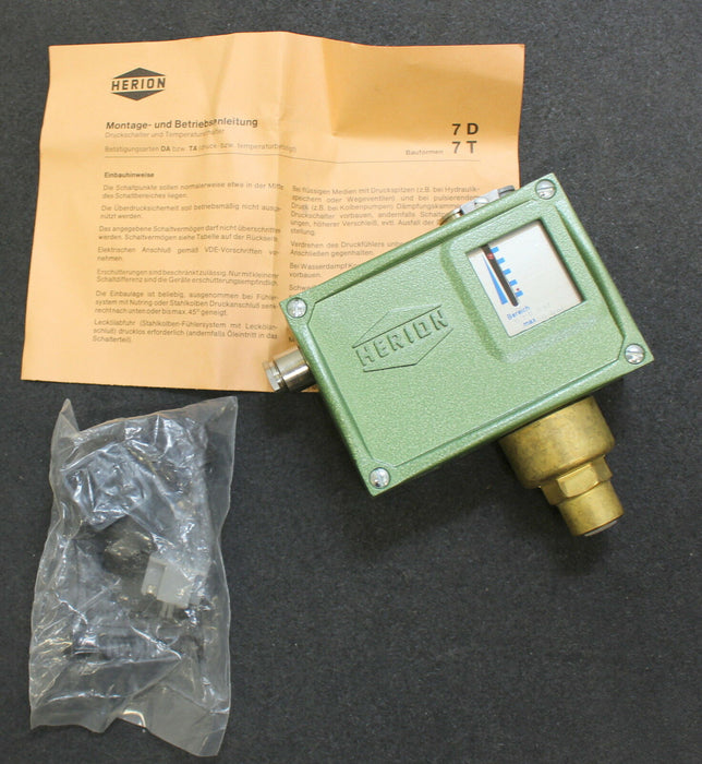 HERION Differenzdruckschalter 0811500 0,3 - 6bar - Bauform 7D - Umax=380V - 1Stk