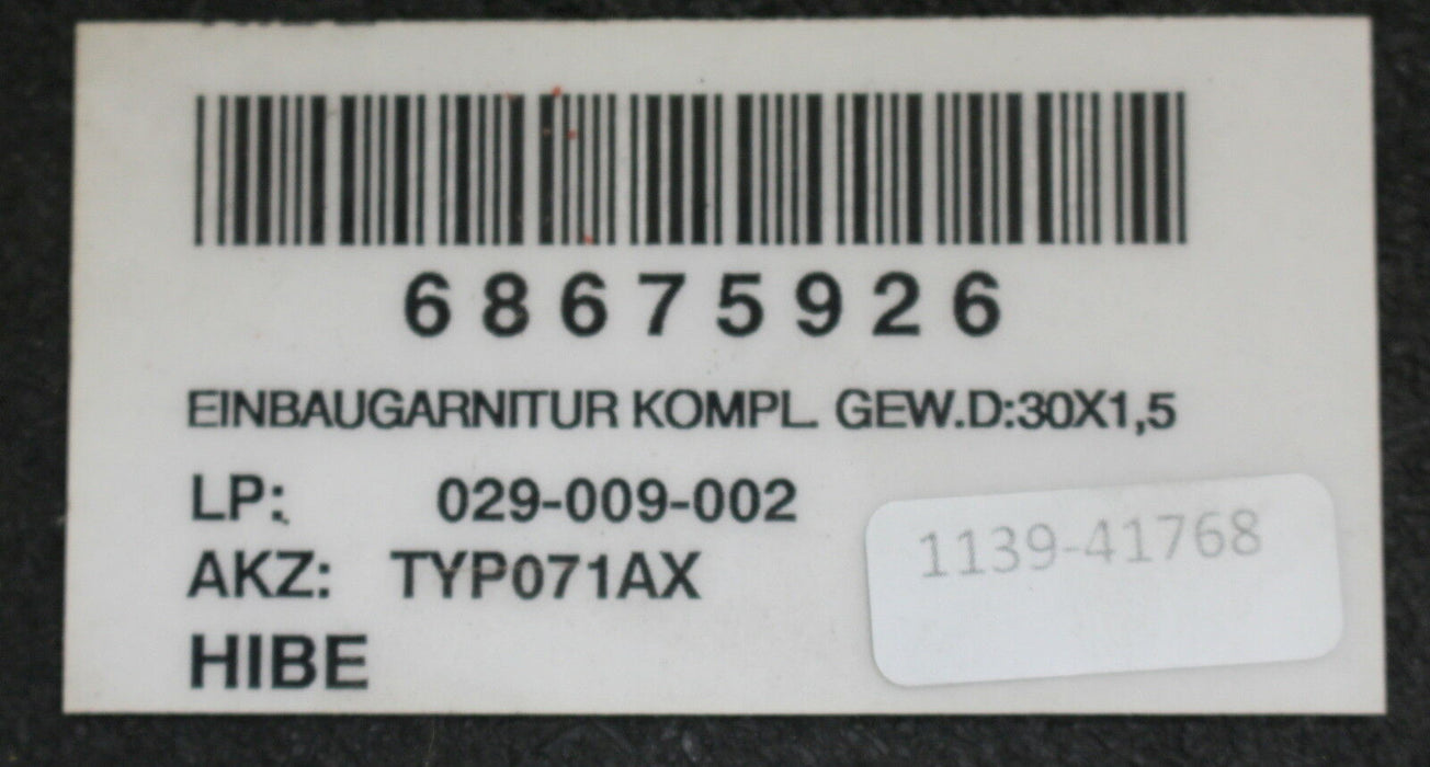 VAG Faltenbalggarnitur 181142 fürDurchgangs-Kleinventil DN15 PN50 Teil 440, 203,