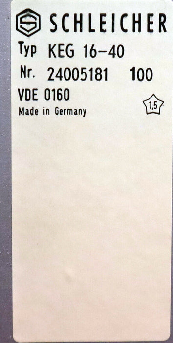 SCHLEICHER Promodul-K PLC KEG 16-40 SN: 24005181 100 Anschlüsse 40-57