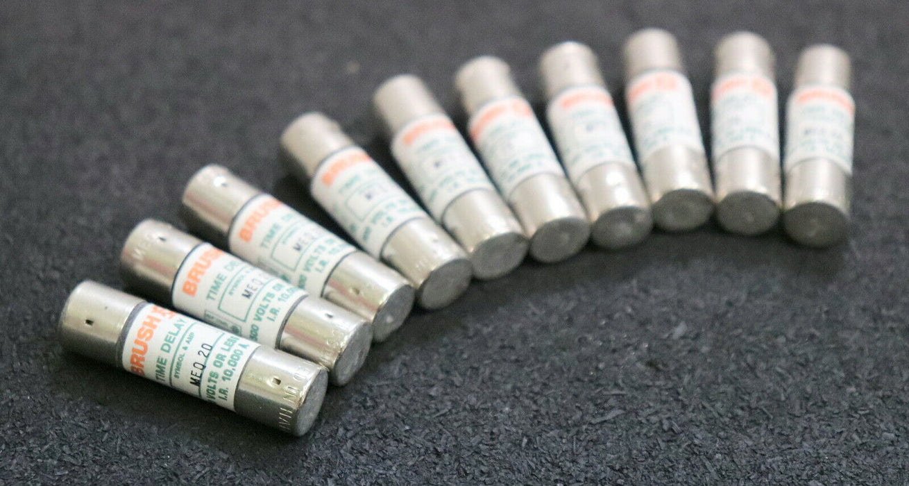 BRUSH 10x Sicherungseinsatz fuse-link MEQ 20 20A 500V - unbenutzt