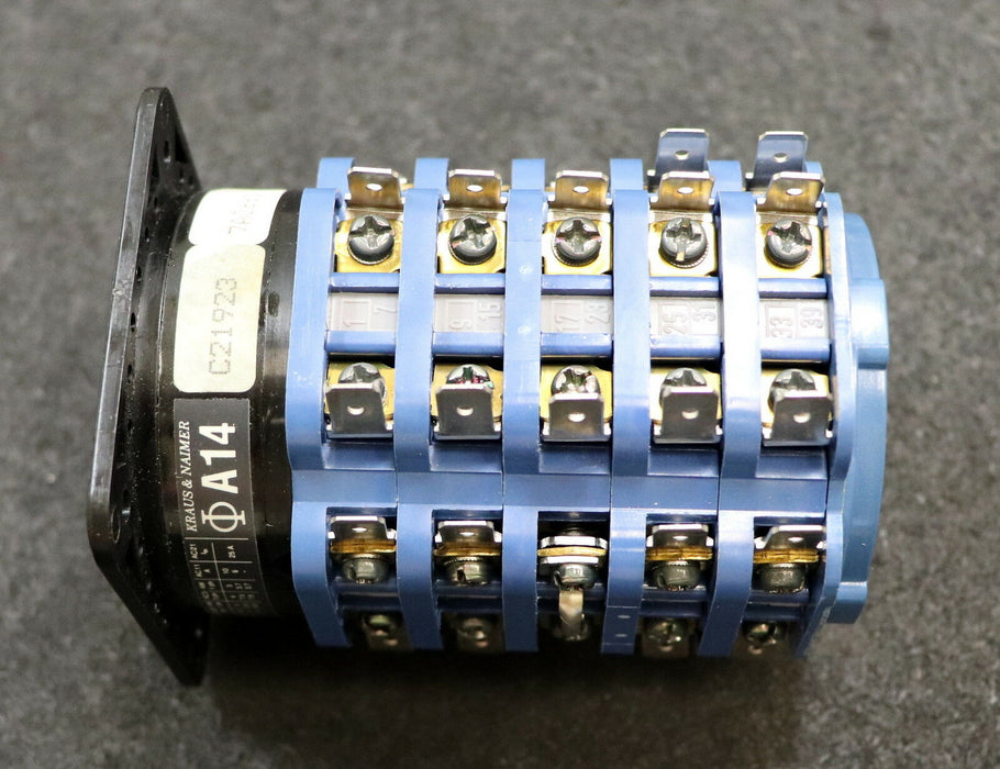 KRAUSS & NAIMER Drehschalter A14 C21923 E 12 polig mit Gold-Kontakten unbenutzt