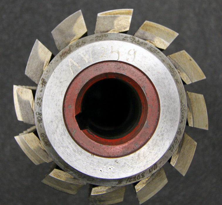 SAAZOR Stollenwälzfräser involute spline hob m= 4,5mm BP III Ø115x155xØ32mm