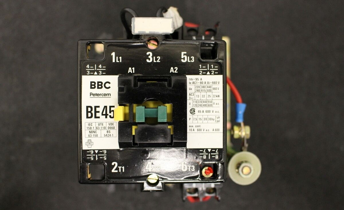 BBC Wechselstrom-Schütz BE45-30-11 - 22KW - Spulenspannung 220VDC