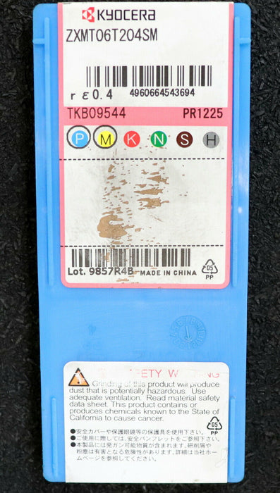 KYOCERA 10 Stück Wendeplatten ZXMT06T204SM TKB09544 PR1225 - unbenutzt