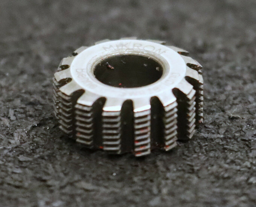 MIKRON Vollstahl-Wälzfräser No. 63984 m= 0,24 ho= 0,54 Abmessungen Ø18x7,3xØ8mm