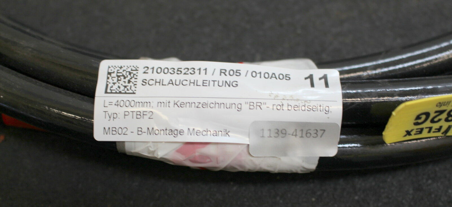 HANSA-FLEX / PARKER Schlauchleitung PTBF206x4000FL ROT BR - KPHEGT