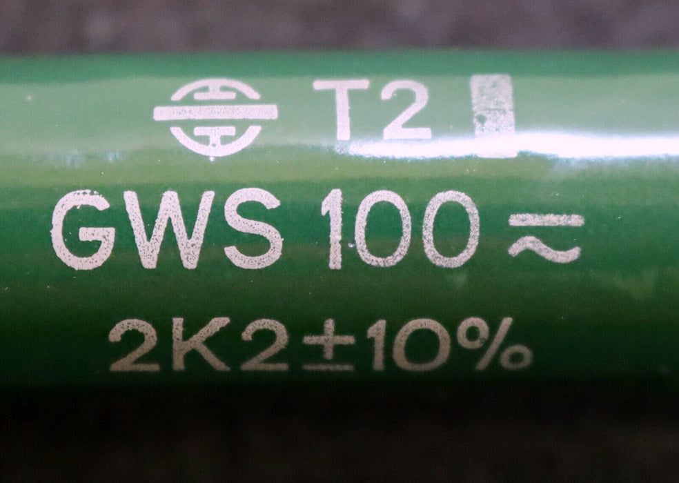 WK WALTER KLUXEN RIG-Widerstand T2 2,2 kOhm GWS 100 80W GL= 100mm