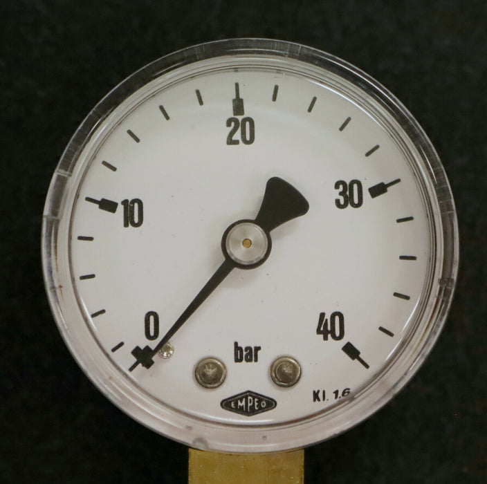 EMPEO Manometer pressure gauge 0-40bar senkrecht Anschlussgewinde G1/4“