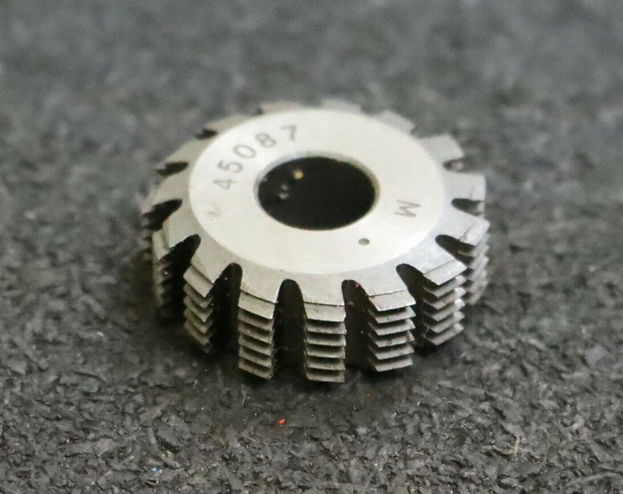 MIKRON Wälzfräser No. 45087 - Ø24x8xØ8mm 1gg. Rechts 15 Spanuten