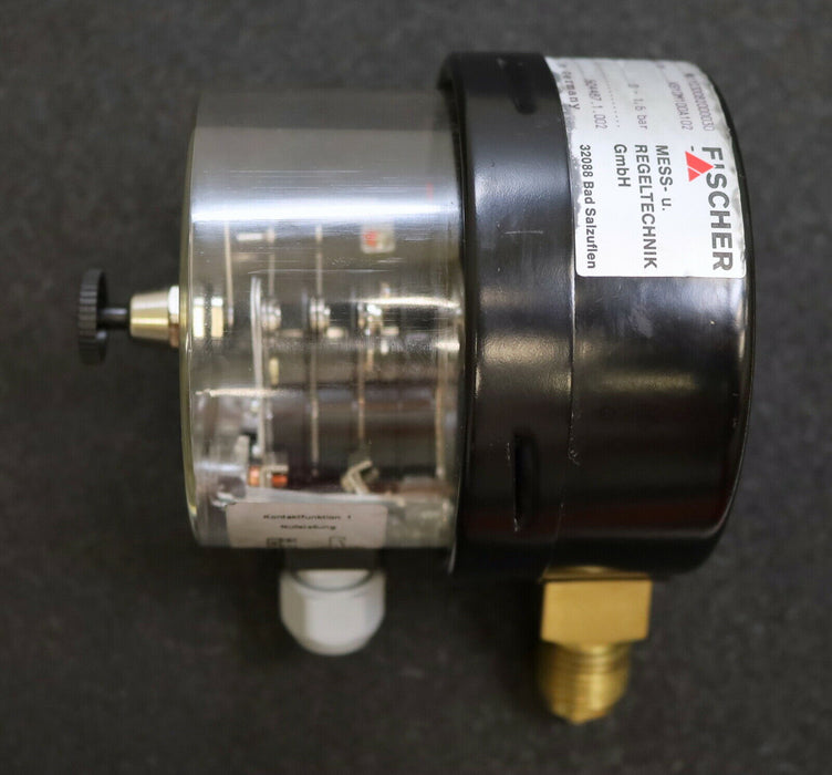 FISCHER Rohrfeder-Manometer MA1103D082000030 0-1,6bar Kl. 1,0 - KB10M100A102