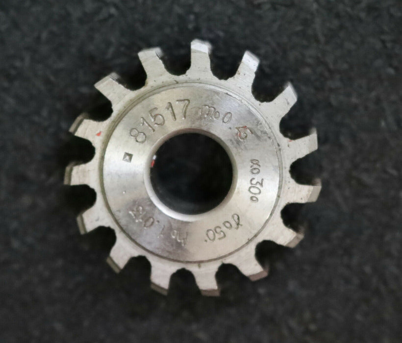 MIKRON Vollstahl-Wälzfräser No. 81517 m= 0,45 ho= 1,013 30° EGW - Ø32x10xØ8mm