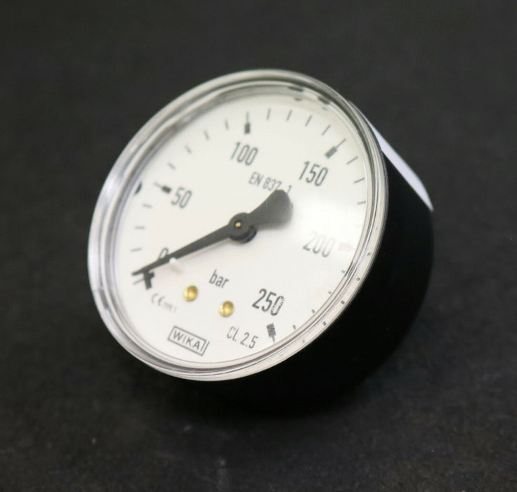 WIKA Manometer pressure gauge 0-250bar waagrecht Anschlussgewinde G1/4“