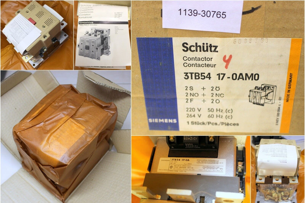 SIEMENS Schütz 3TB5417-0AM0 220VAC 2S/2Ö 132KW