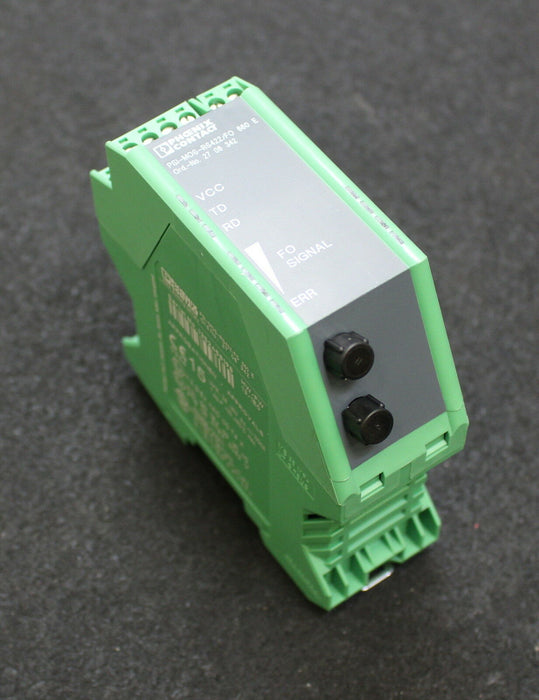 PHOENIX CONTACT Konverter PSI-MOS-RS422/FO 660 E Serial No. 1352458198 U=18-24V