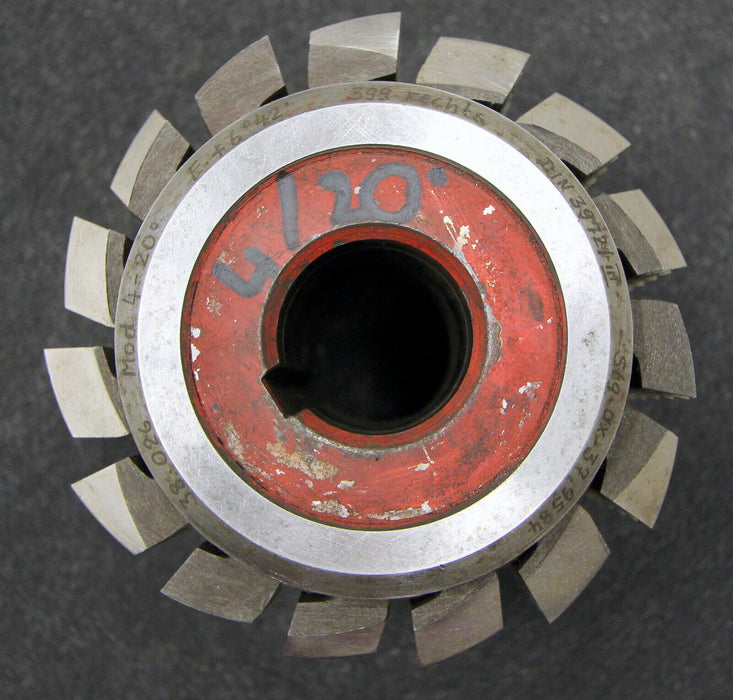 SAAZOR Stollenwälzfräser involute spline hob m= 4mm 20° Ø110x110xØ32mm