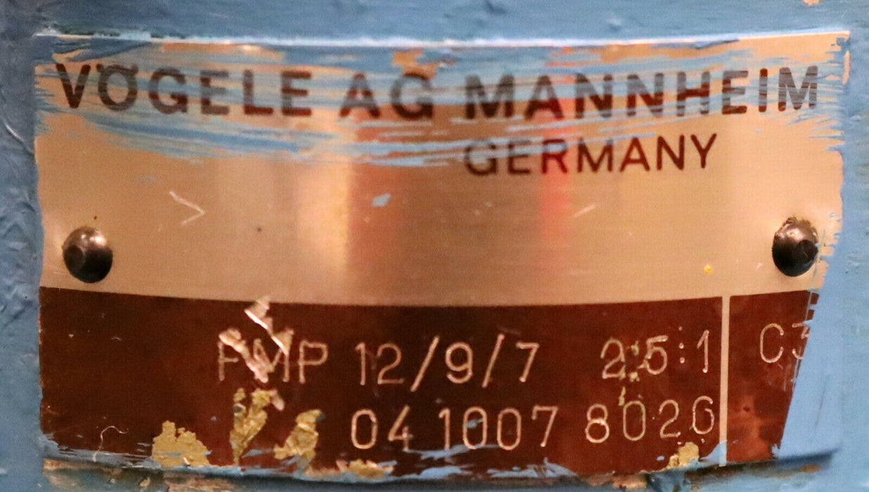 VÖGELE LAVIS Zentralschmierung f. Kran Typ S/FM 4,5P 12B 2,5/1 +FMP 12/9/7 2,5:1