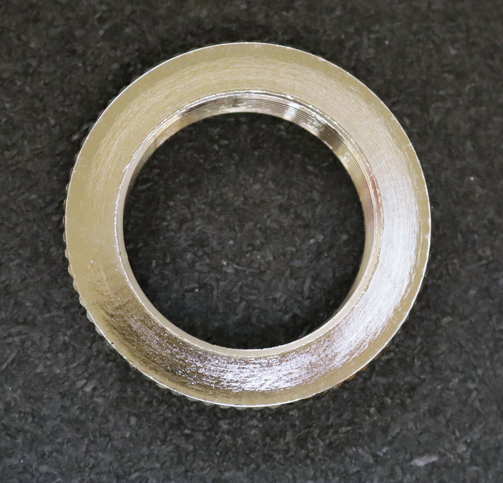 SCHLEMMER 30 Stück Reduktion gerändelt M50/M40 Messing vernickelt - unbenutzt