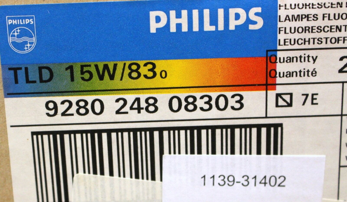 PHILIPS Leuchtstofflampe TL-D 15W/830 Super 80 – Art.Nr. 928024808303 - 10 Stück